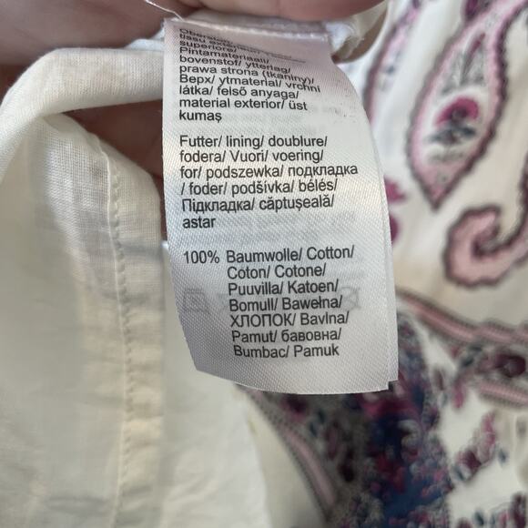 BPC Bonprix Collection Women's Maxi Dress Size L Paisley Boho Cottage Prairie - Picture 9 of 9